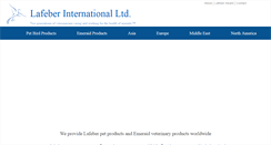 Desktop Screenshot of lafeberinternational.com